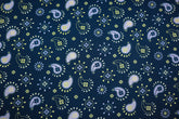 Baumwoll Popeline Glitter Paisley